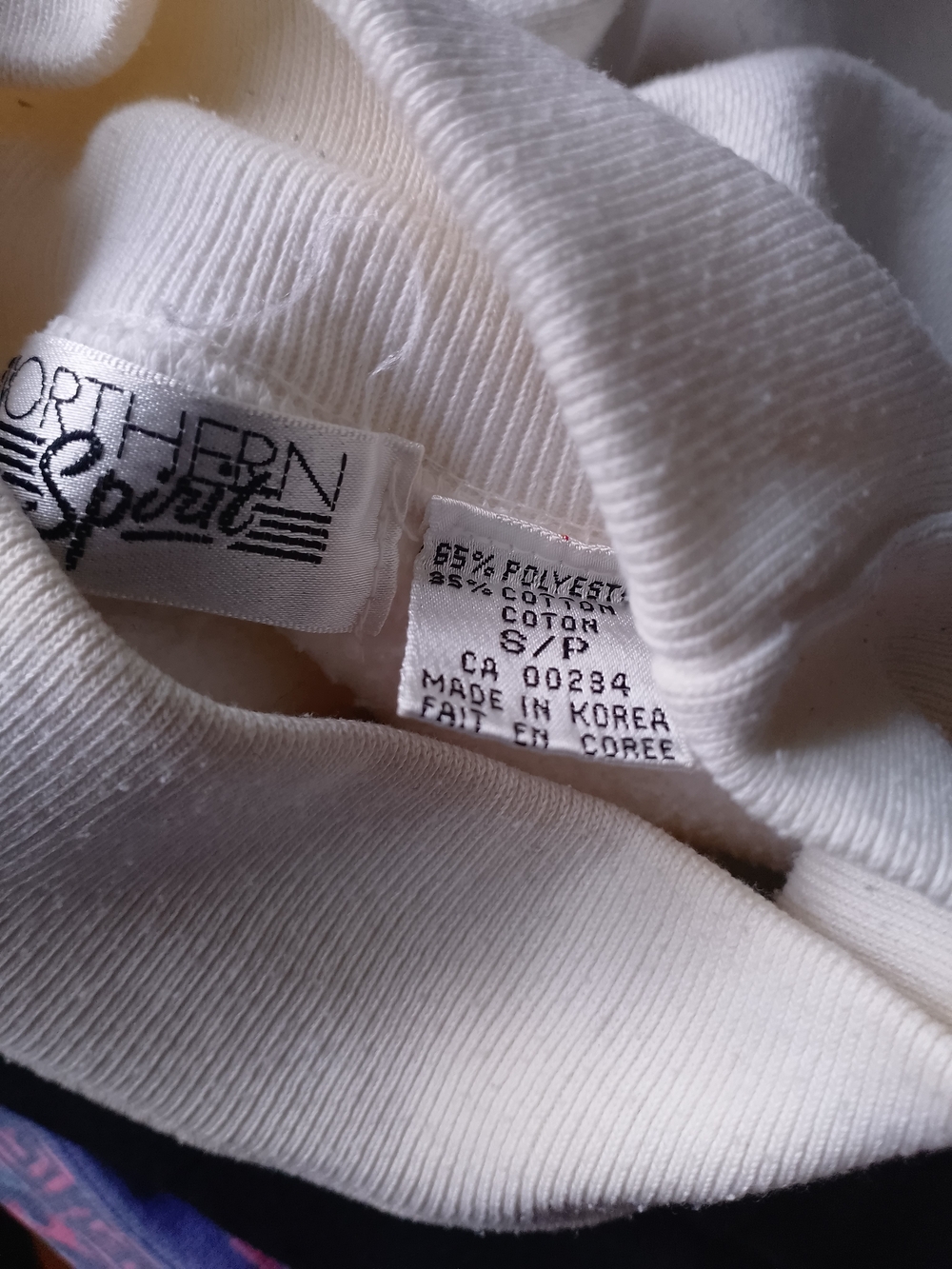 Vintage 90s Funky Geometric Abstract NORTHERN SPIRIT Crewneck - Picture 3 of 15